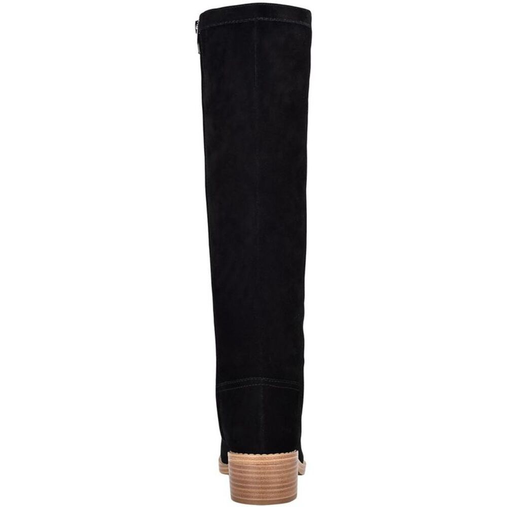 Nine West Womens Caely Black Suede Block Heel Tall Knee-High Boots Shoes NWT - Picture 3 of 3